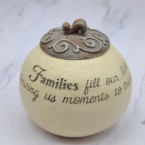 Comfort To Go Pavillion Gift Families Fill Our Lives 2006 Tea Light Holder Lid - Picture 2 of 10